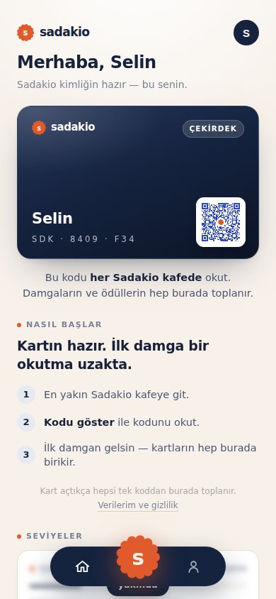 Sadakio ID ana ekran