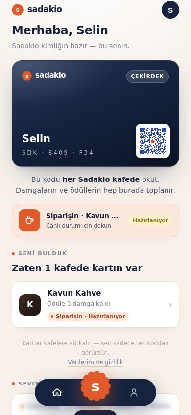 Canlı sipariş durumu