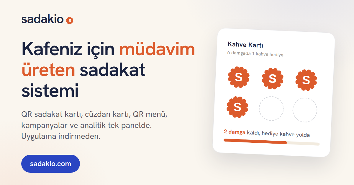 Sadakio sosyal medya görseli