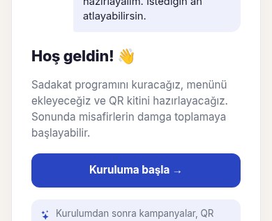 Setup wizard: welcome step
