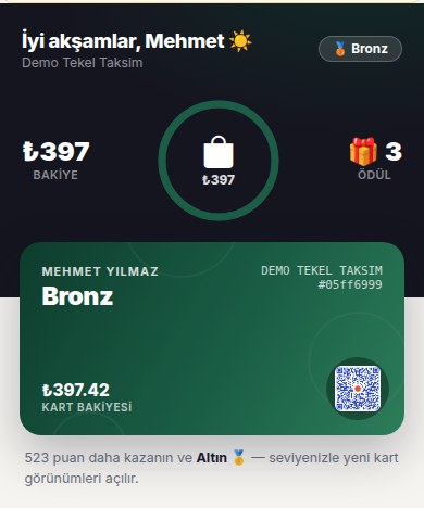 Guest card: balance and cashback